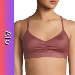 Alo Yoga Lavish Sports Bra Rosewood